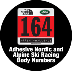 Picture of Adhesive Nordic and Alpine Ski Racing Body Numbers